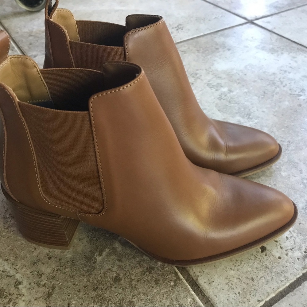 Everlane Heel Boot in Cognac size 5